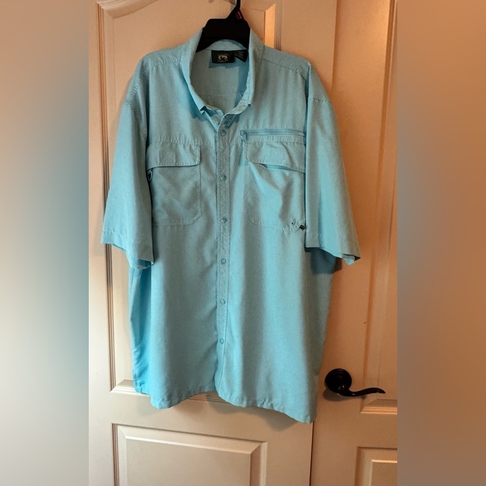 Stuweser Supply CO Men's Light Blue Short Sleeve Shirt Size 2XL